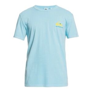 Quiksilver Mineral Organic Tee M Dream Blue Cotton Eco Summer BNWT